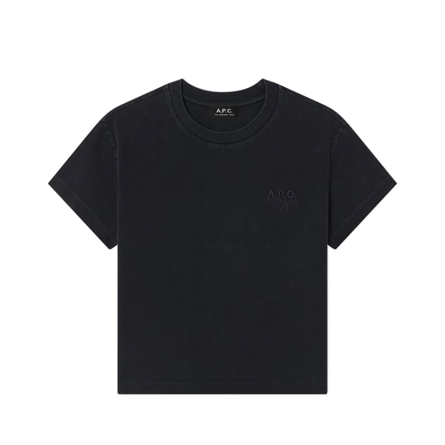 BOXY RUE MADAME T-SHIRT NOIR/NOIR