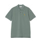 S/S Chase Pique Polo Silver Pine / Gold