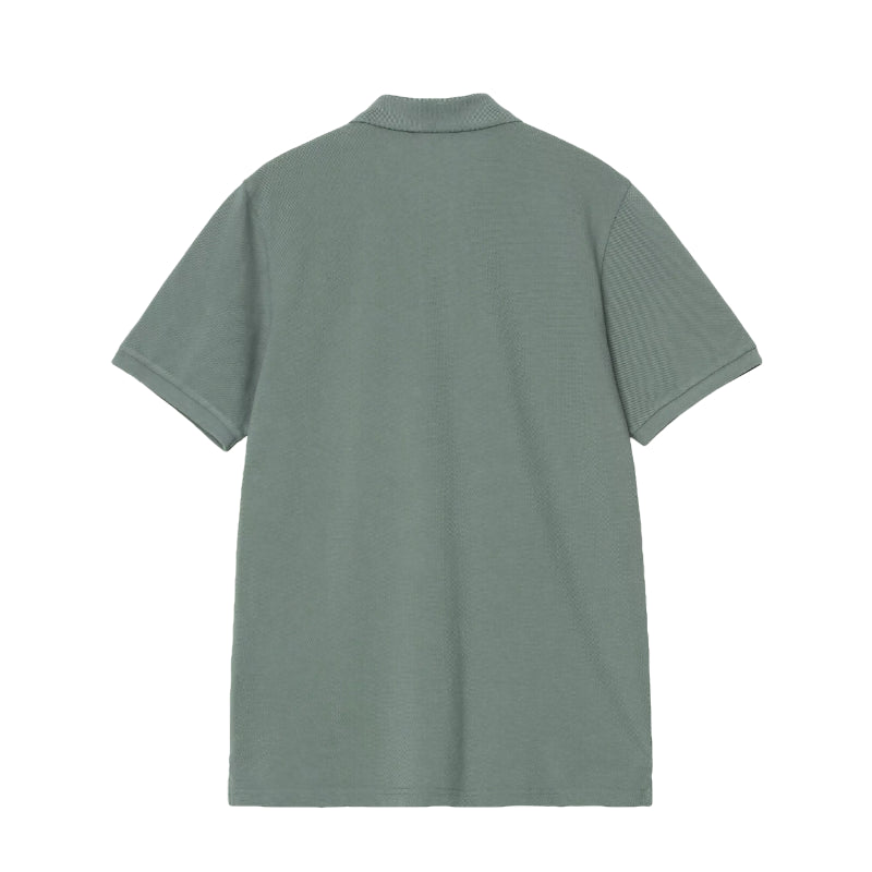 S/S Chase Pique Polo Silver Pine / Gold