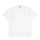 S/S Chase Pique Polo White / Gold