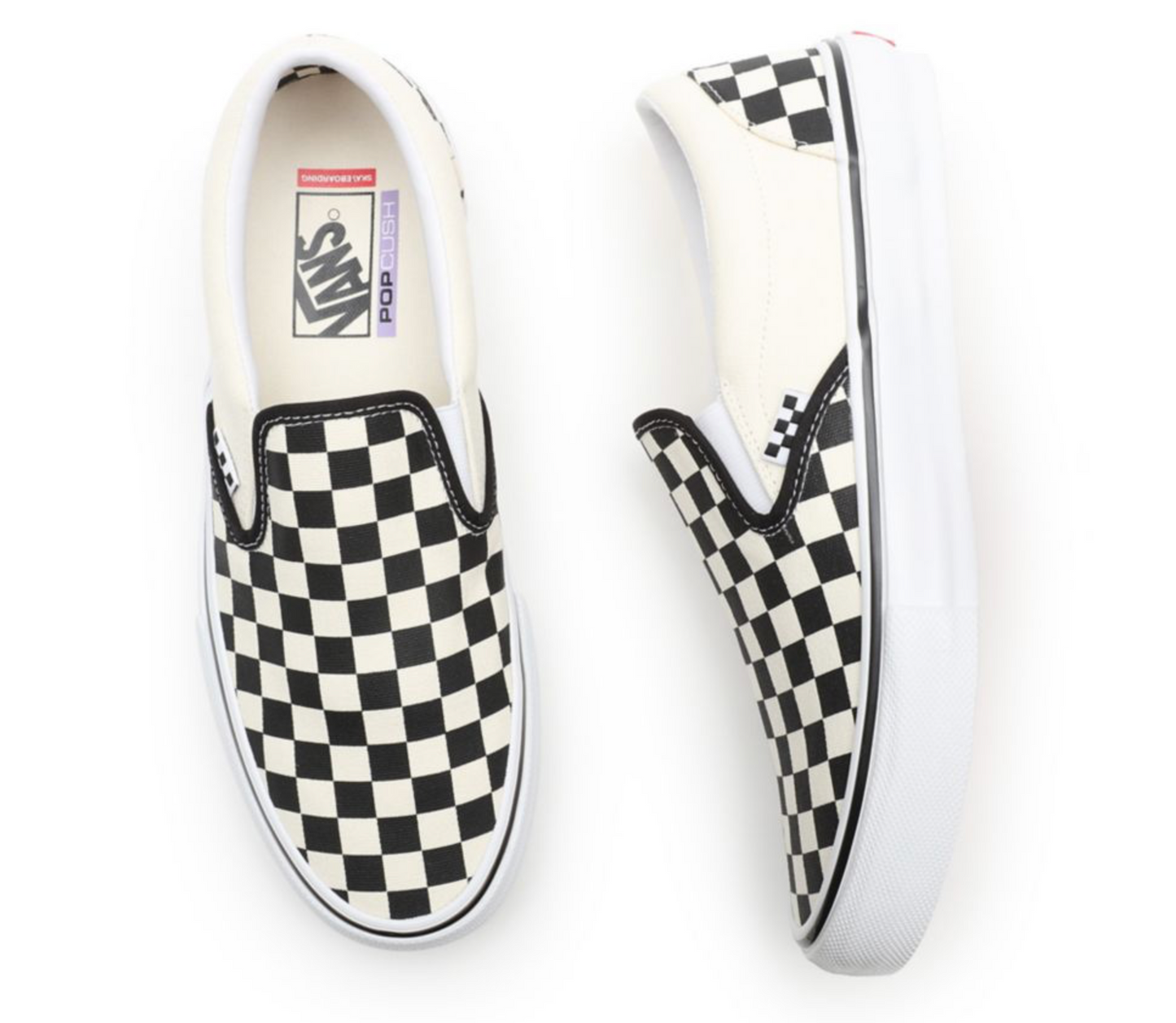 SKATE SLIP-ON SHOES CHECKERBOARD