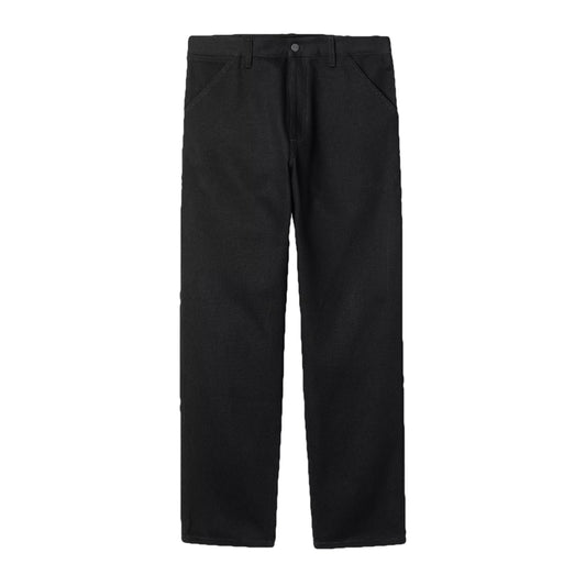 Single Knee Pant Black (stone washed)