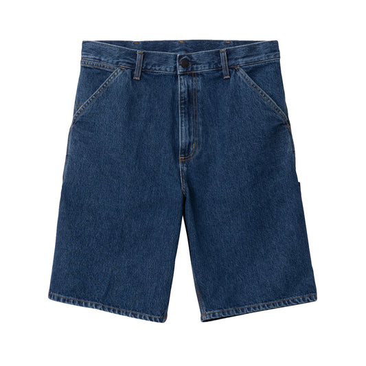 Single Knee Short Blue (stone washed)