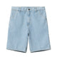 Single Knee Short Blue (heavy stone bleached)