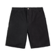 Single Knee Short Black (rinsed)