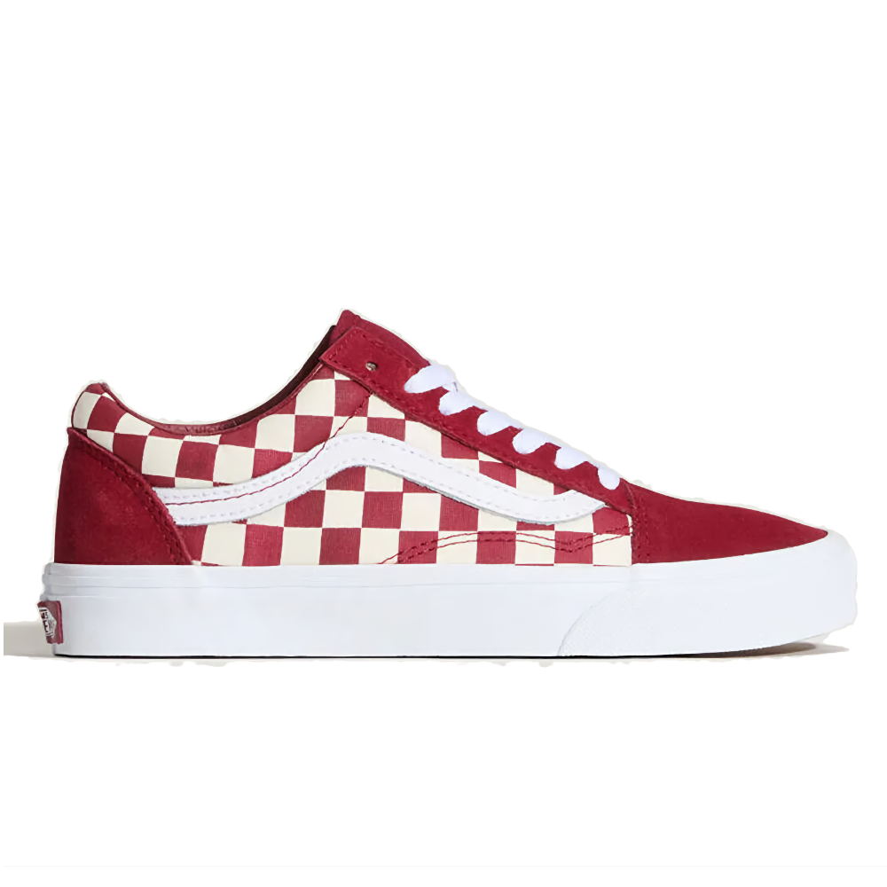 Vans Old Skool – Red/Checkerboard