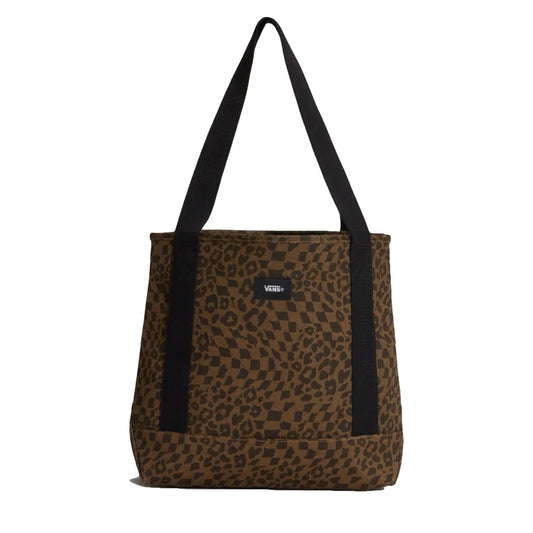 Pergs Midi Tote – Leopard/Check