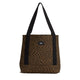 Pergs Midi Tote – Leopard/Check