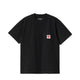 W' S/S Pocket Heart T-Shirt Black / Red