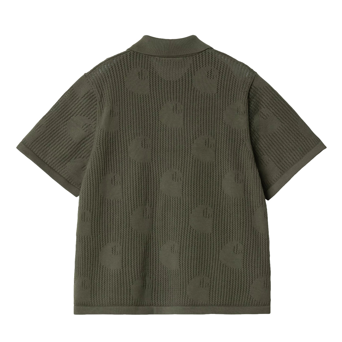 W’ S/S Temple Knit Shirt Dollar Green