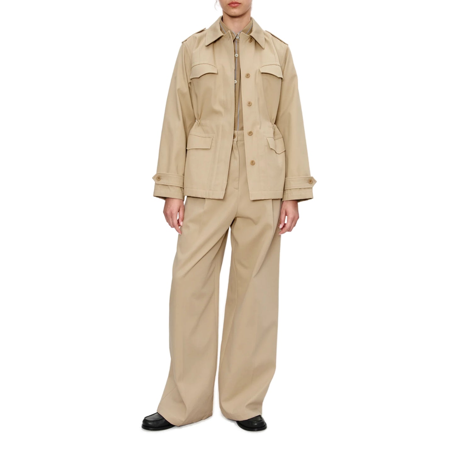 FITTED SAFARI JACKET BEIGE