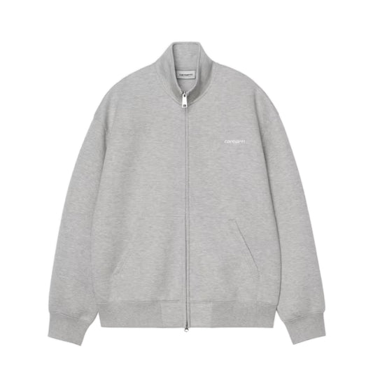 Alda Zip Sweat Jacket Grey Heather / White
