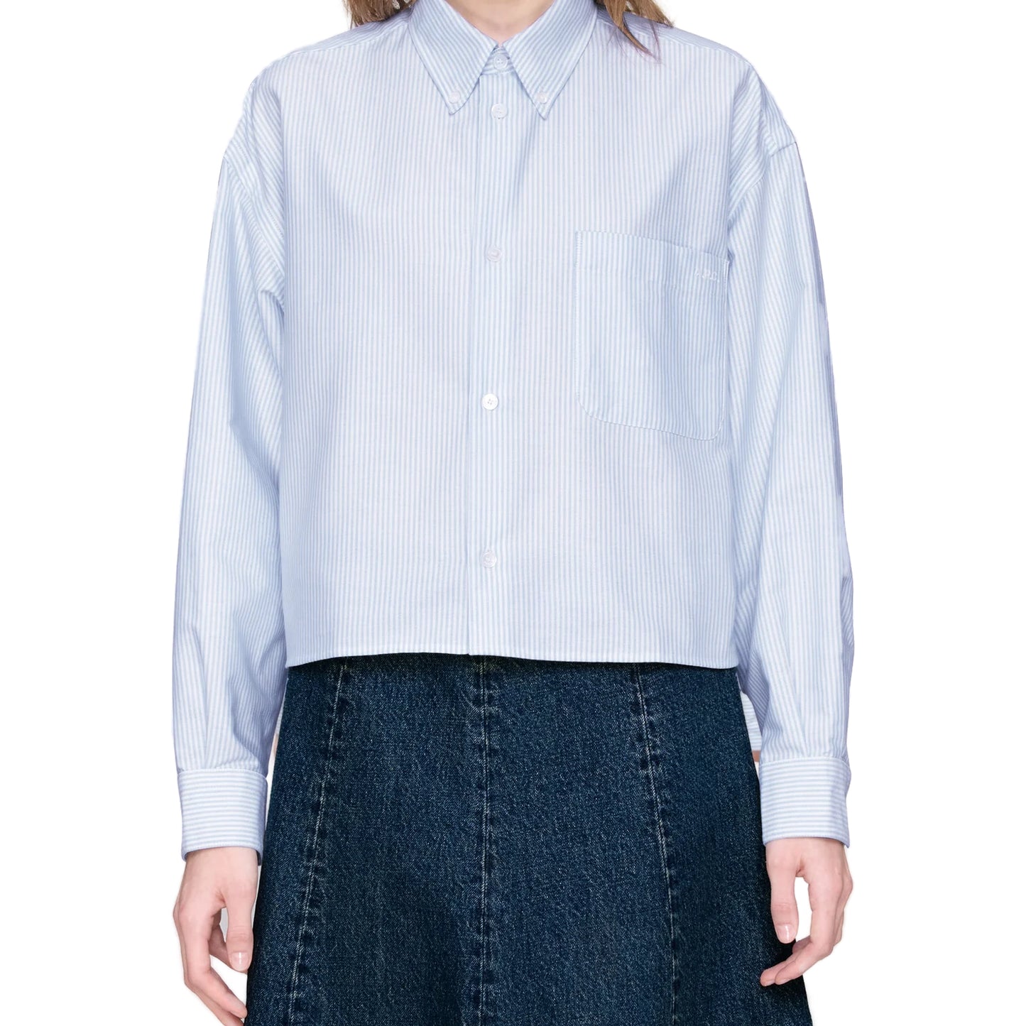 SOPHIA BUTTON DOWN SHIRT BLEU