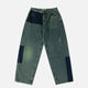 Baggy Denim Pants Distressed Green