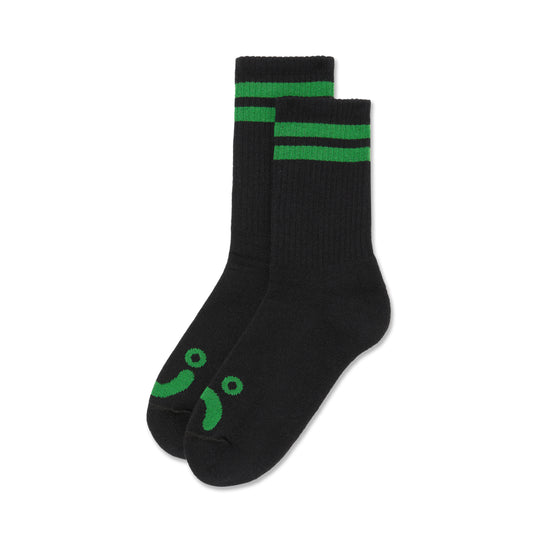 Rib Socks Happy Sad Black / Green
