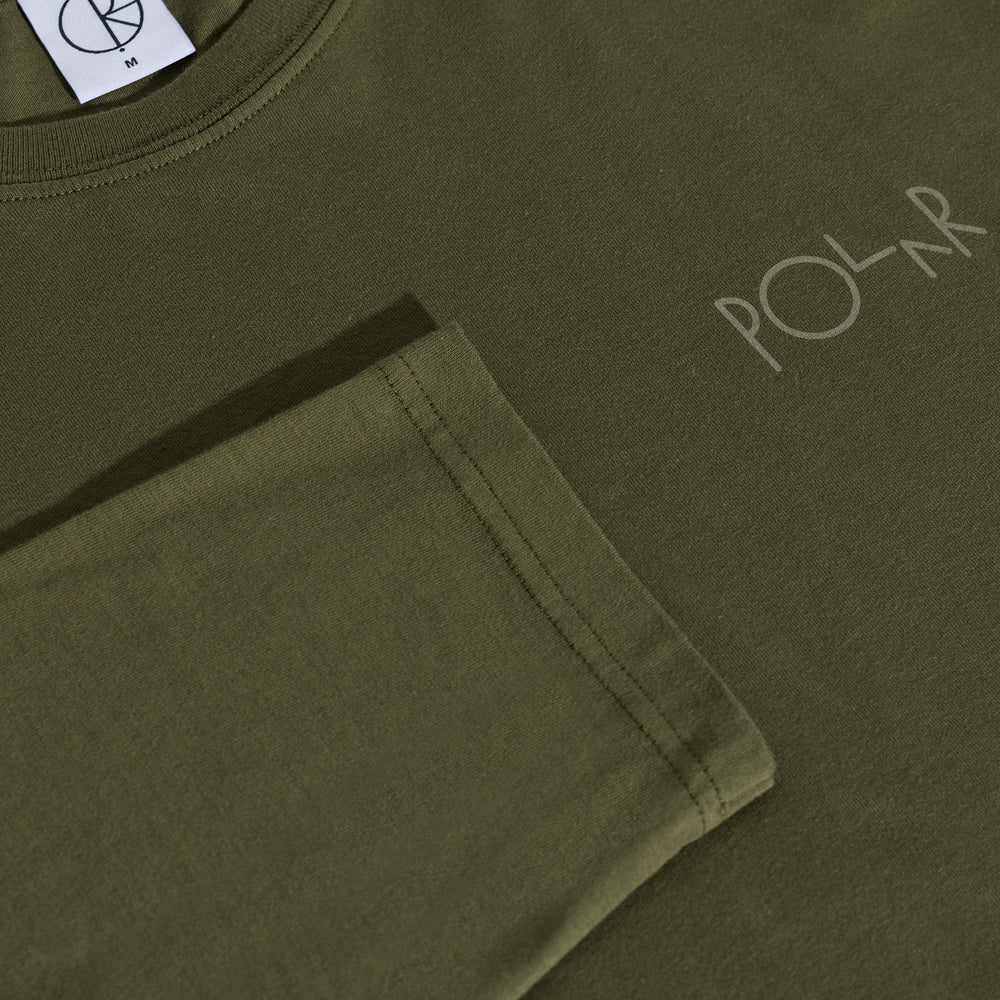 Steve Tee LS Stroke Army Green