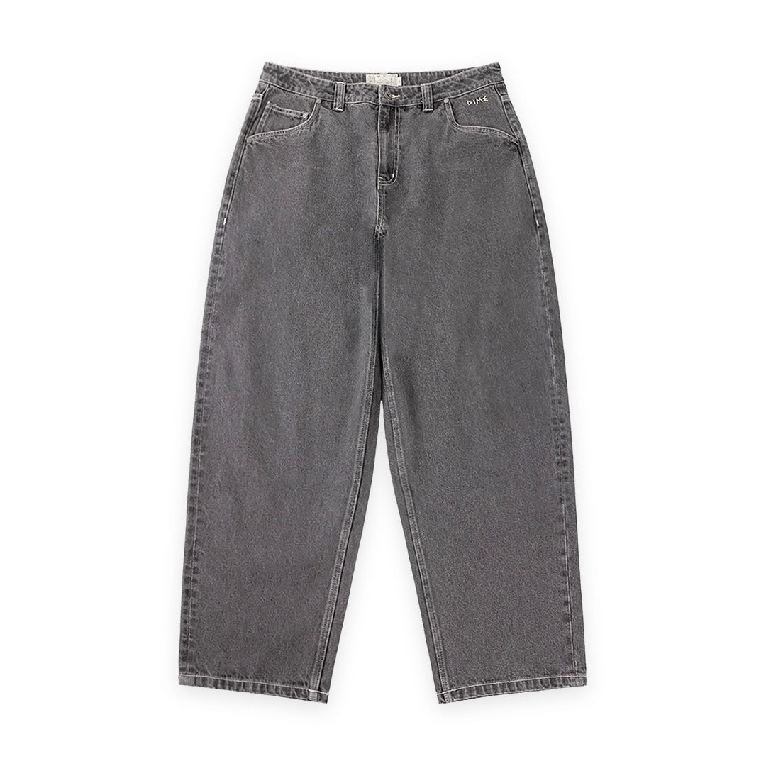 Baggy Wink Denim Pants Faded Black