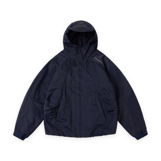 Crinkled Tech Windbreaker Dark Navy