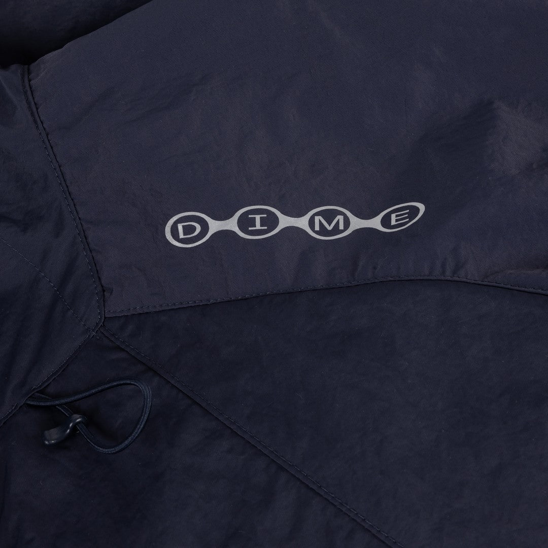 Crinkled Tech Windbreaker Dark Navy