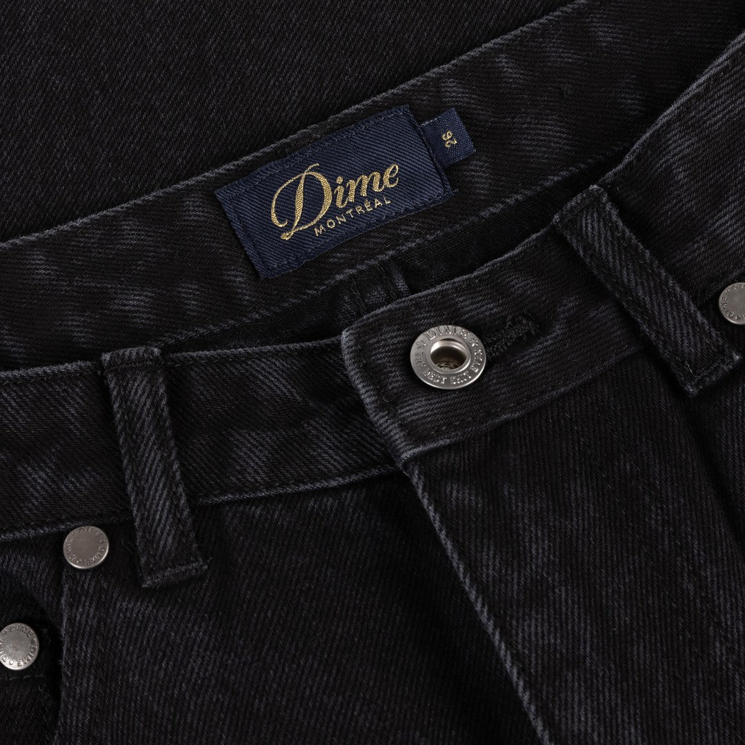 Women's Baggy Denim Pants Black