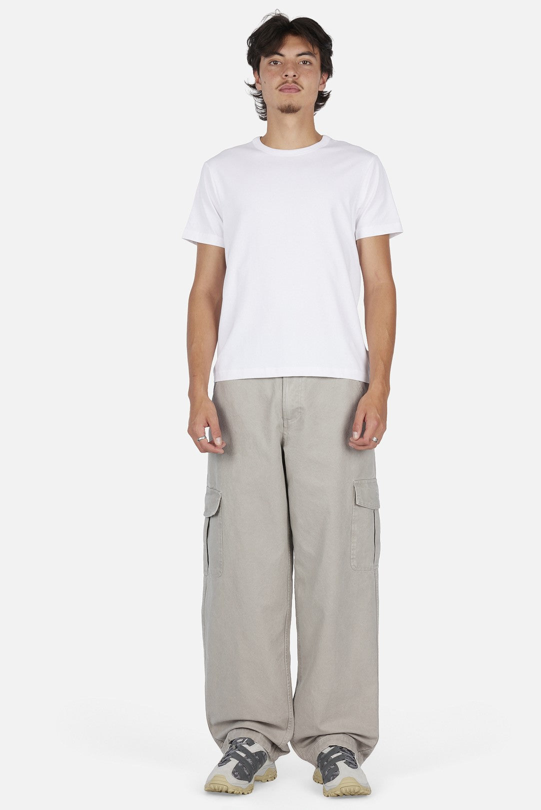 Relaxed Cargo Pants Gray