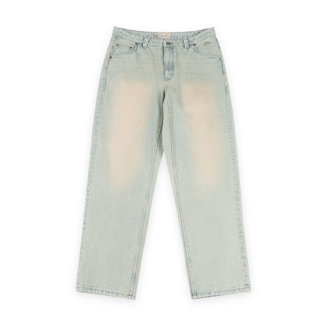 Relaxed Denim Pants Sandblasted Sky Blue