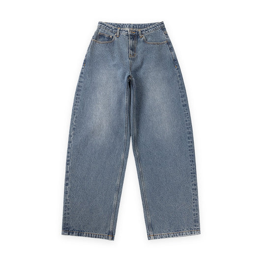 Women's Baggy Denim Pants Indigo Washed