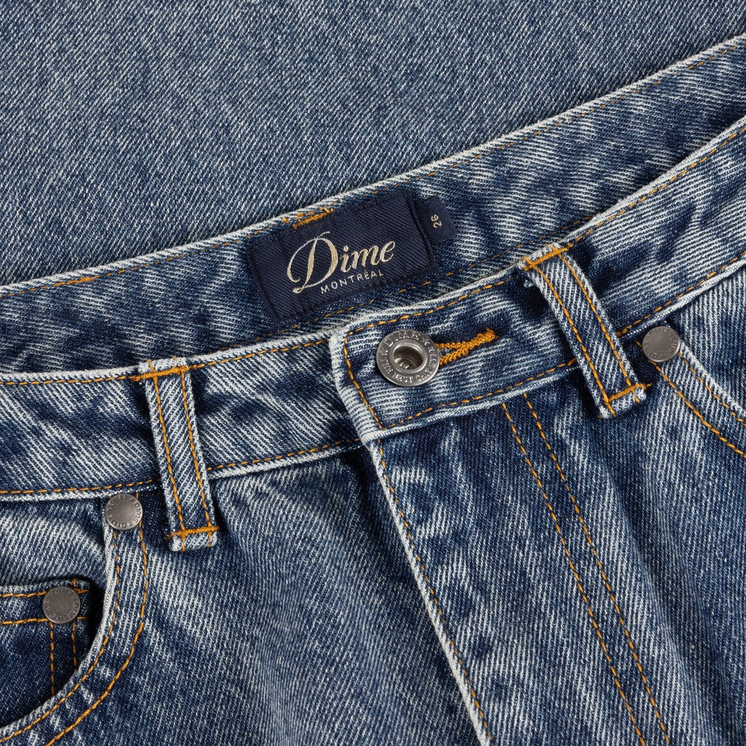 Women's Baggy Denim Pants Indigo Washed