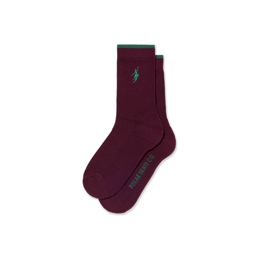 Business Socks No Complies Forever Bordeaux/Green