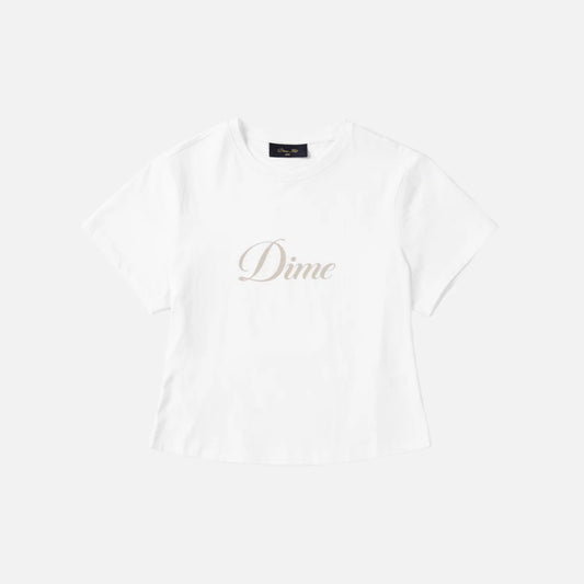 W’ Cursive Tee White