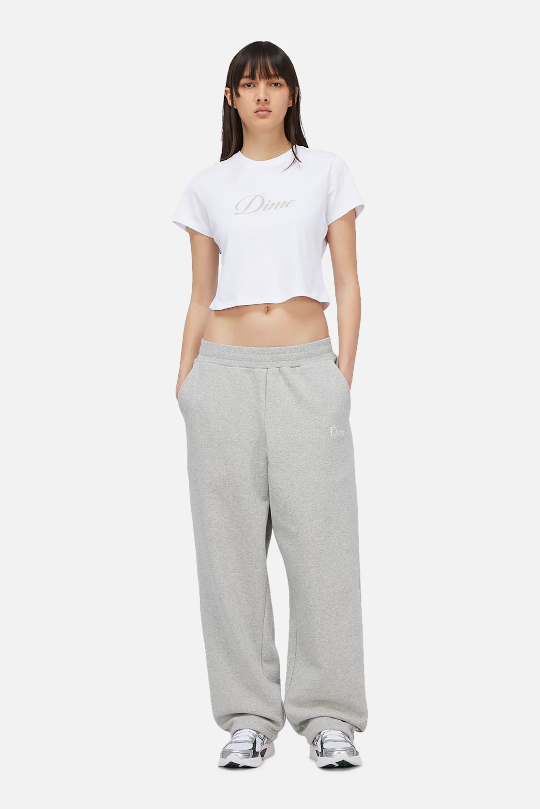 W’ Cursive Tee White