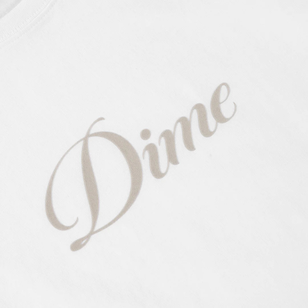 W’ Cursive Tee White