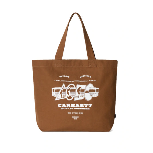 Canvas Graphic Tote Runaway Print, Hamilton Brown