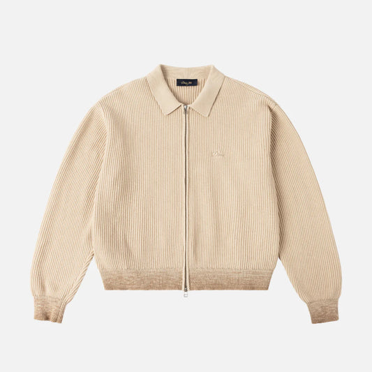 Double Zip Knit Tan