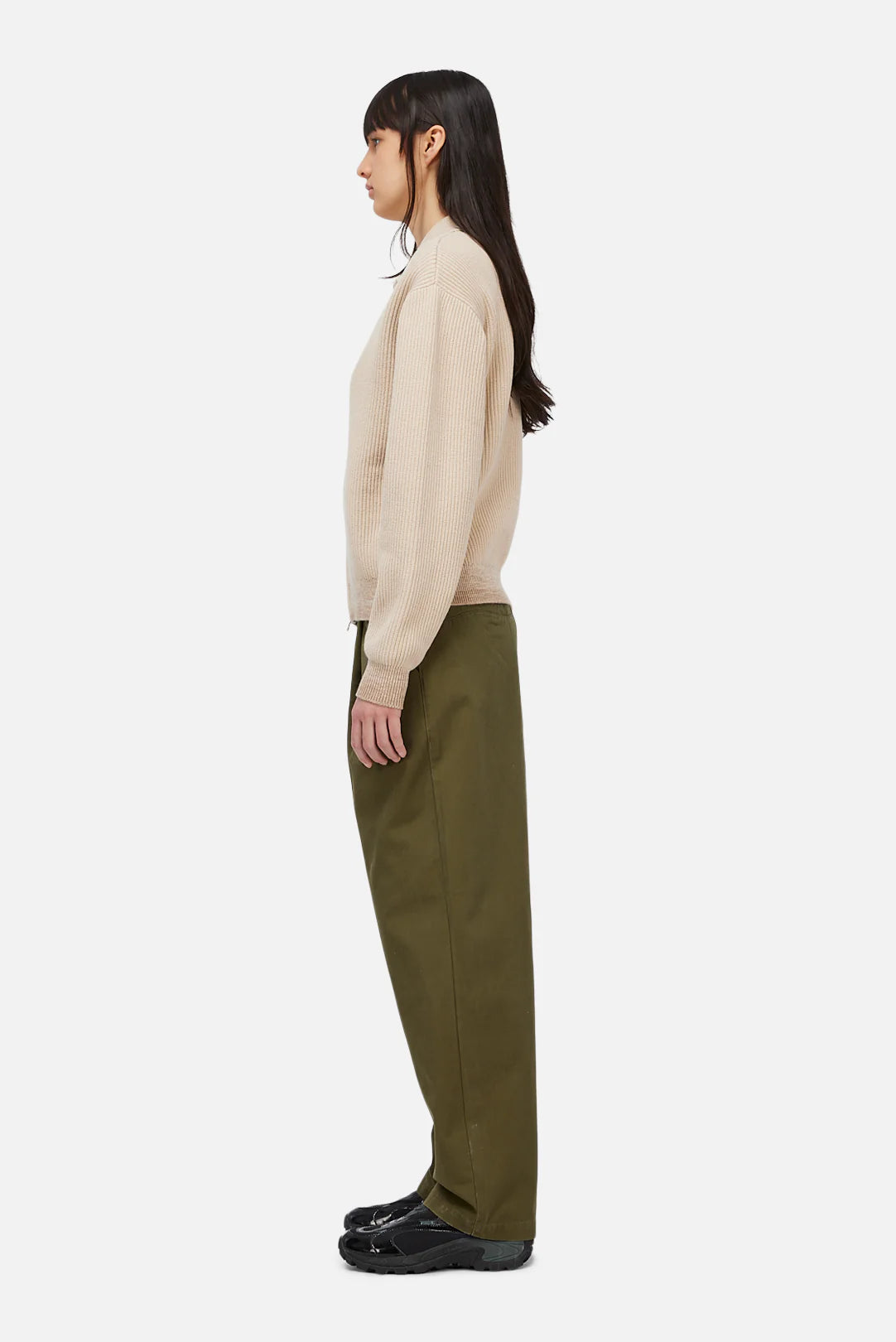 Double Zip Knit Tan
