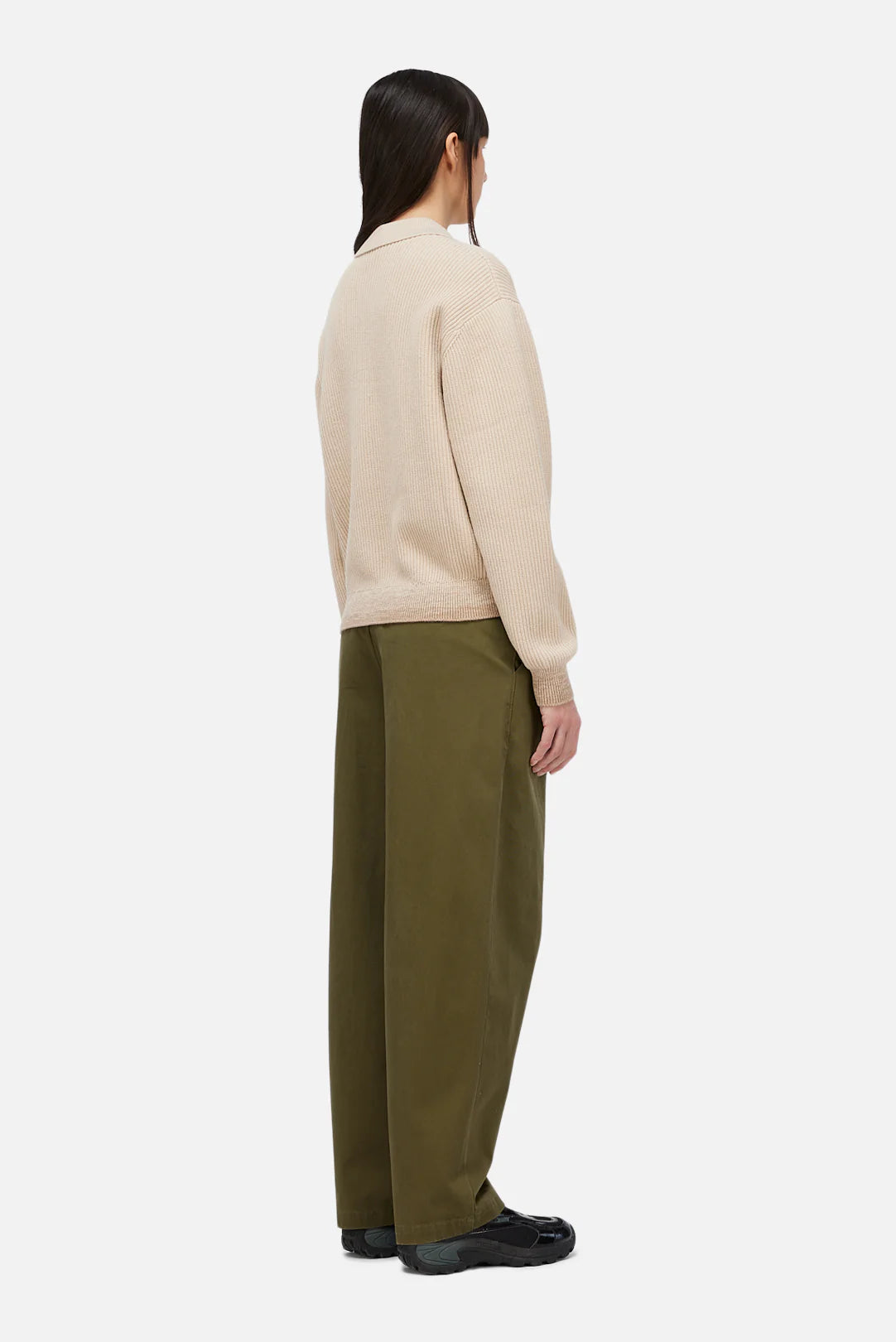 Double Zip Knit Tan