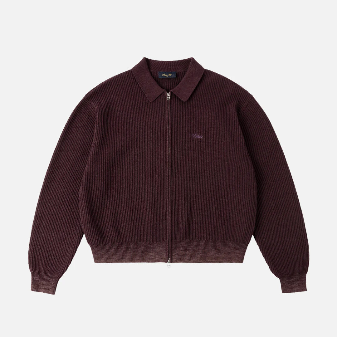 Double Zip Knit Wine
