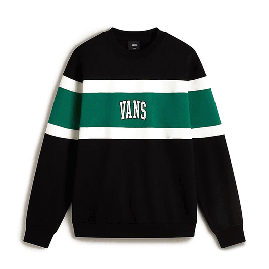 Logo Vintage Colorblock Crew Black/Verdant Green