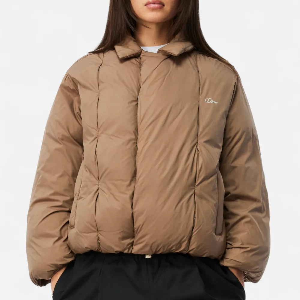 Pleated Puffer Bronze