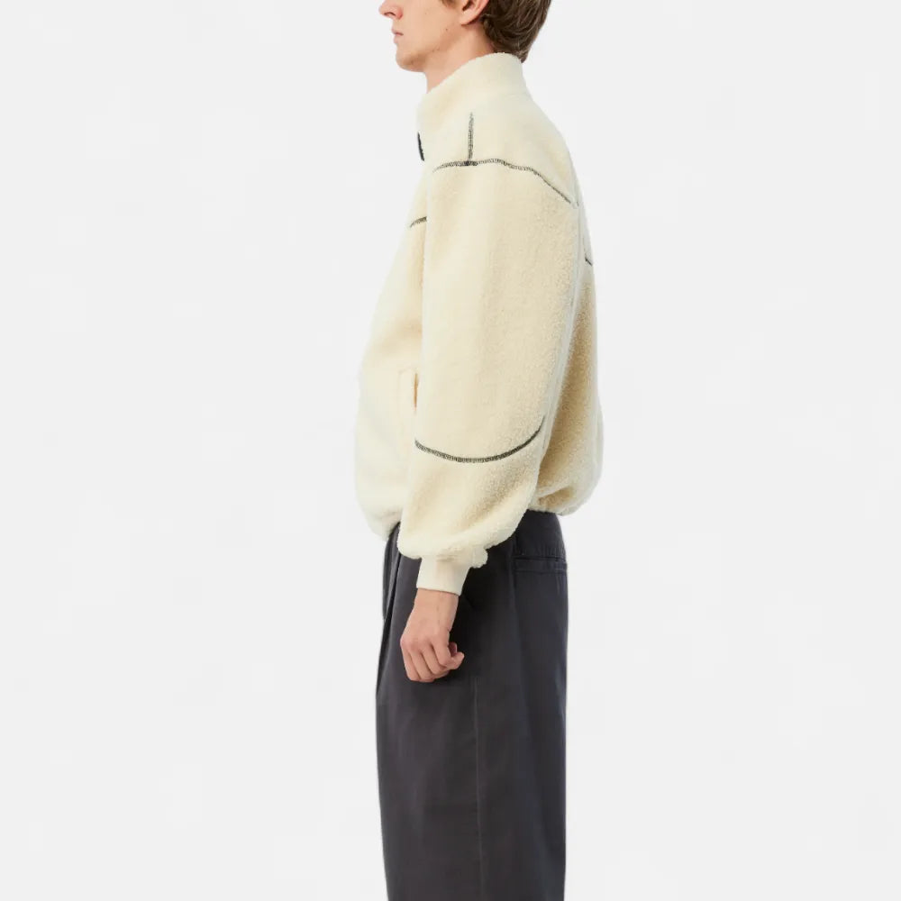 Polar Fleece Sherpa Zip Cream