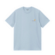 S/S American Script Frosted Blue
