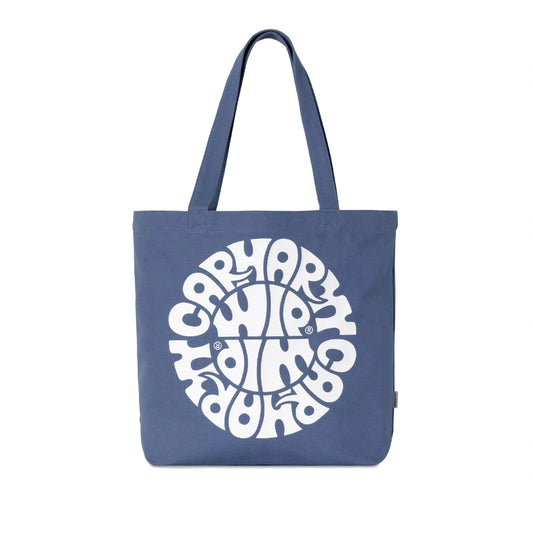 Canvas Graphic Tote Blue
