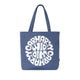 Canvas Graphic Tote Blue