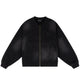 Faded Fleece Bomber Black
