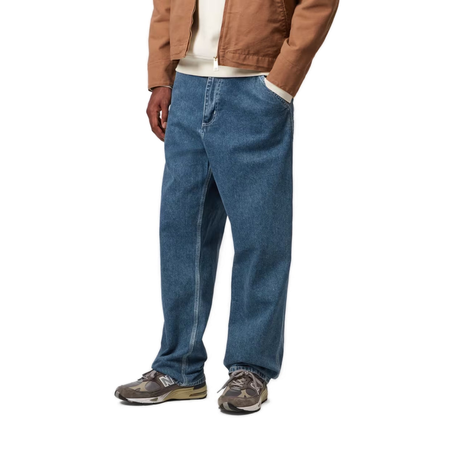 Simple Pant Blue, Stone washed