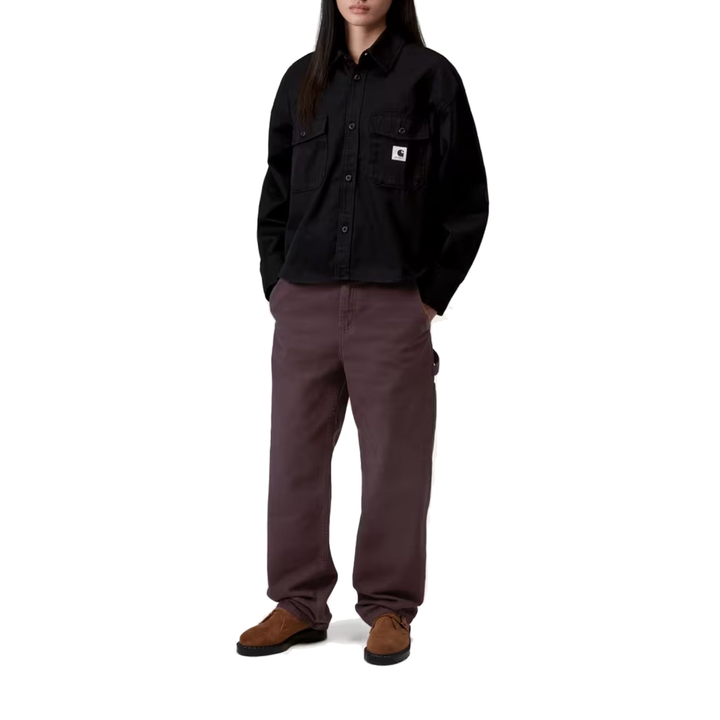 W’ Pierce Pant Straight Palisander Stone Canvas