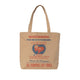 Canvas Graphic Tote Arcan Print, Dusty H Brown