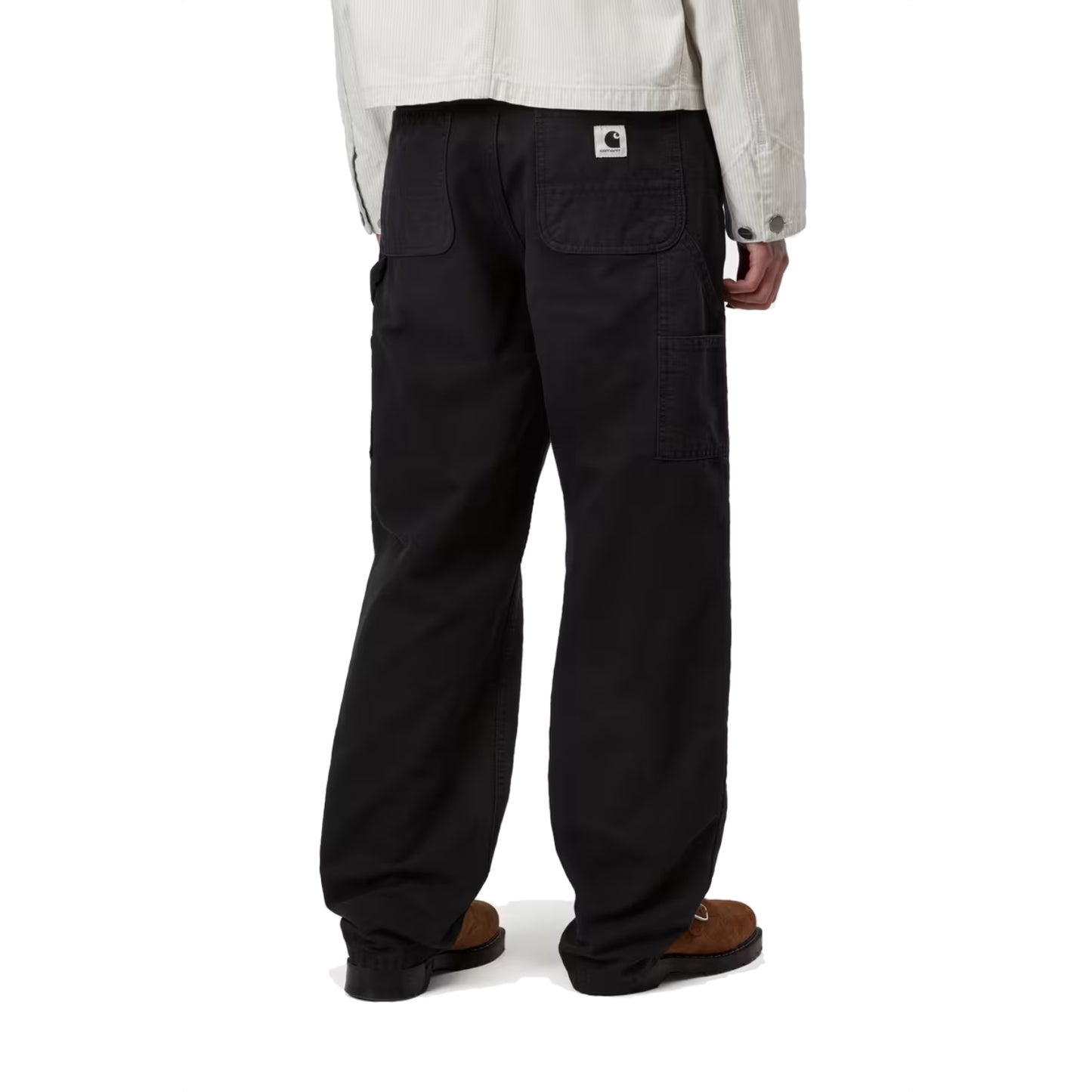 W’ Pierce Pant Straight Black Stone Wash