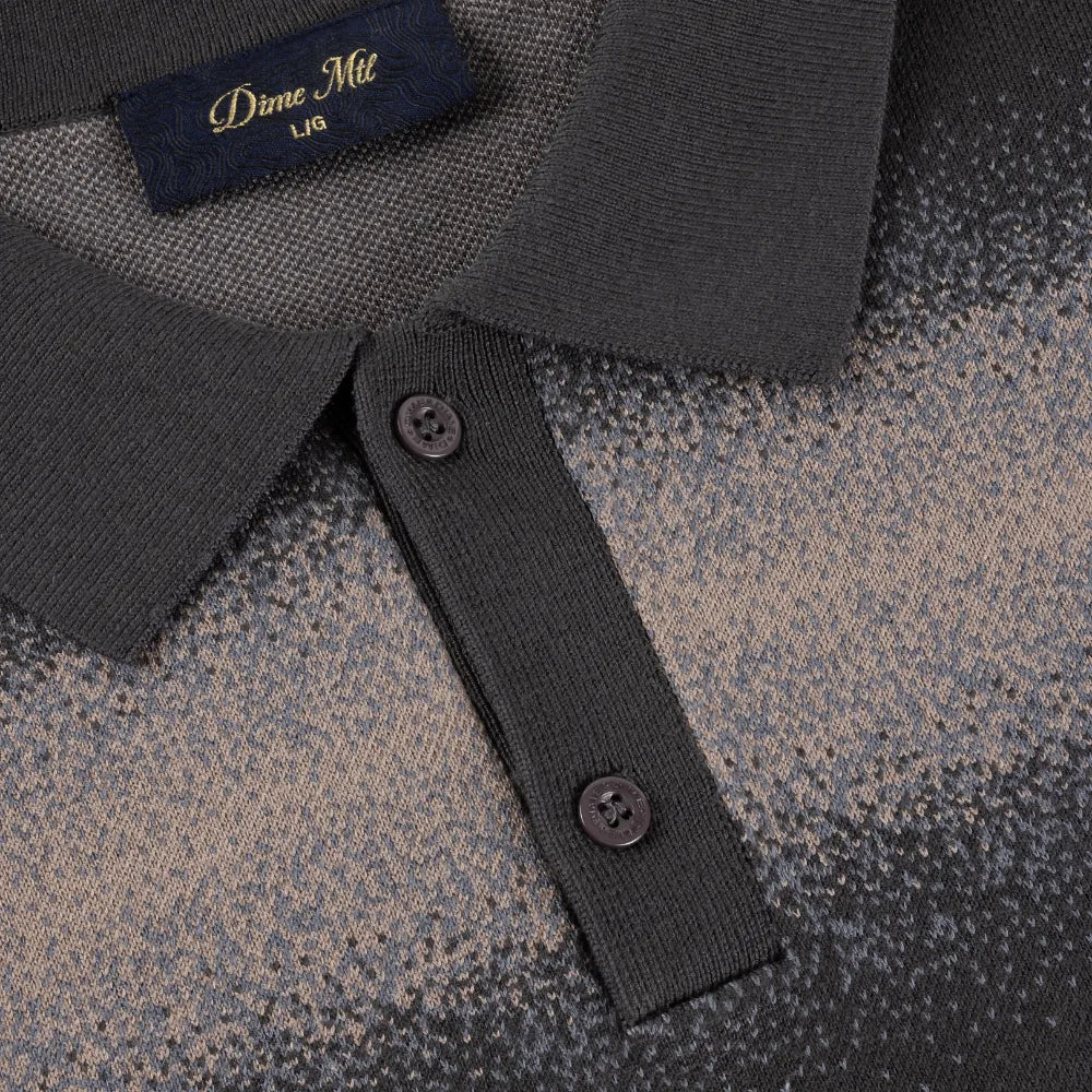 Striped Rugby Knit Charcoal