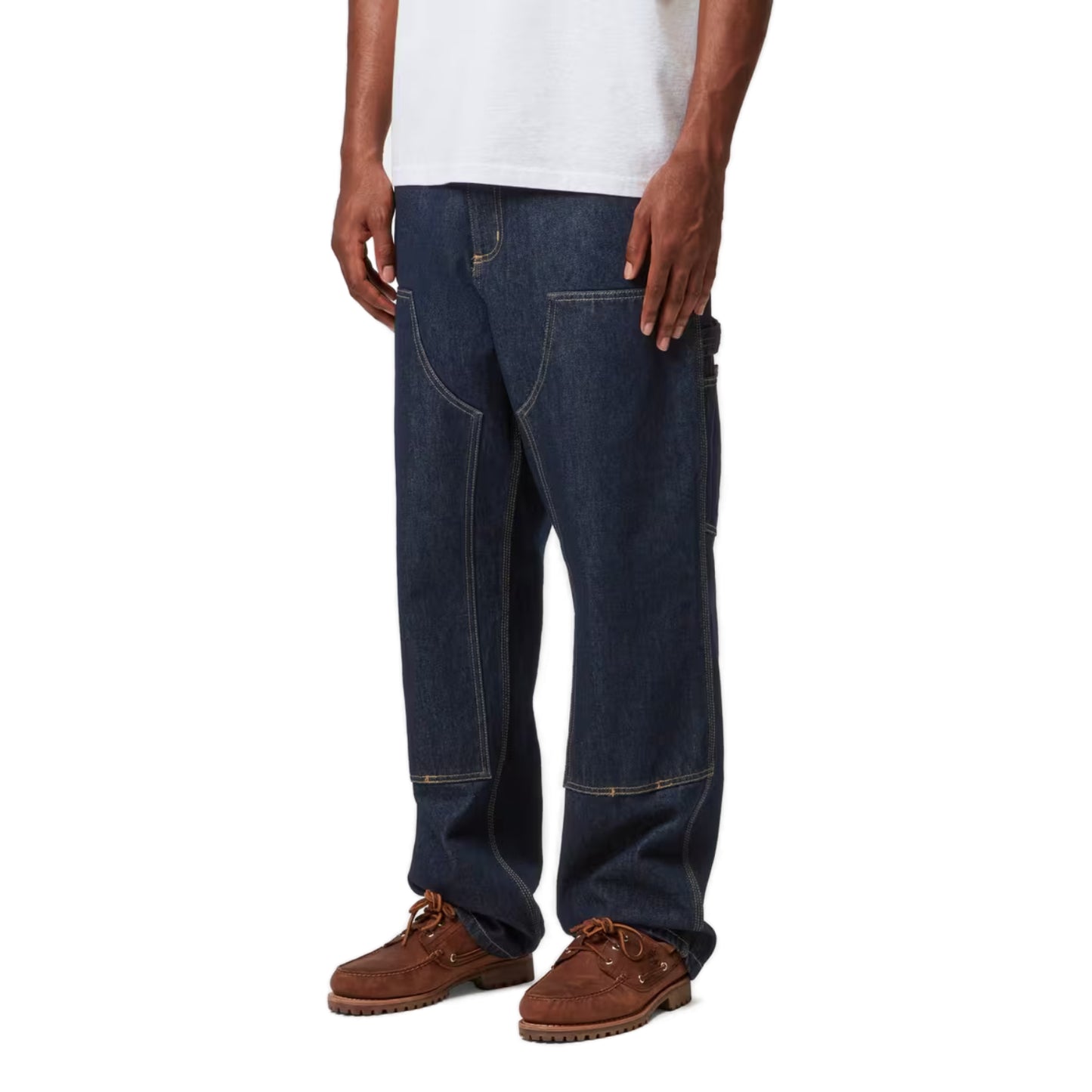 Double Knee Pant Blue, Rinsed